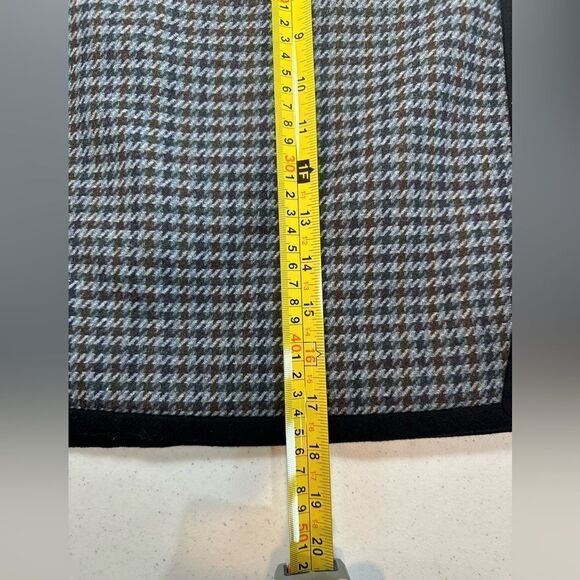 NEW J. Crew Double-Notch Houndstooth Wool Blend Mini Skirt Women’s Size 12 - Picture 16 of 16